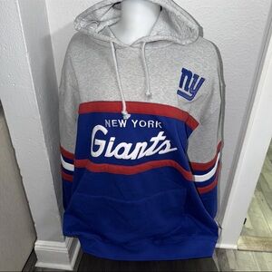 Licensed New York Giants Mitchell and Ness Head Coach Hoodie New 5XLB